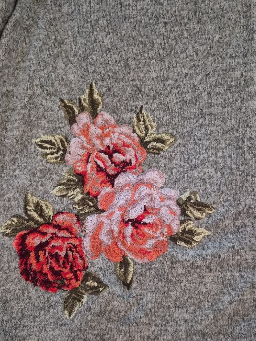 INC International Floral Embroidered Hooded Zip Up SweaterJacket- Size XL - Picture 9 of 11